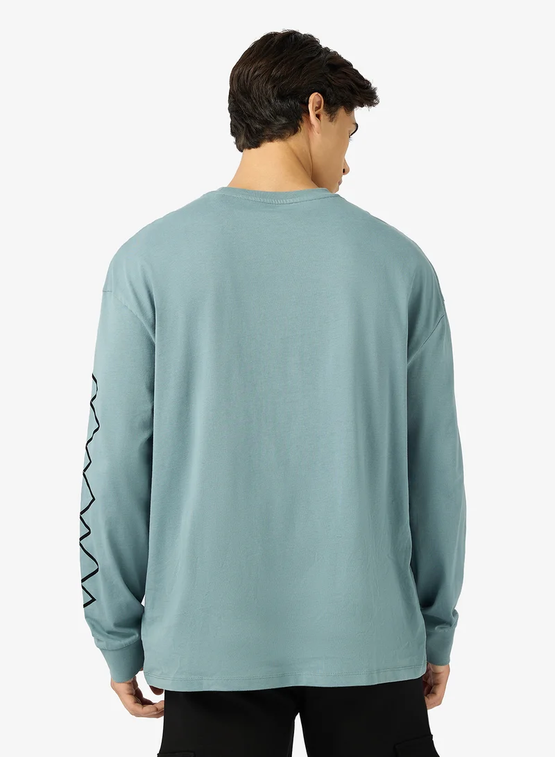 GUESS Kitaro Crew Neck Long Sleeve T-Shirt