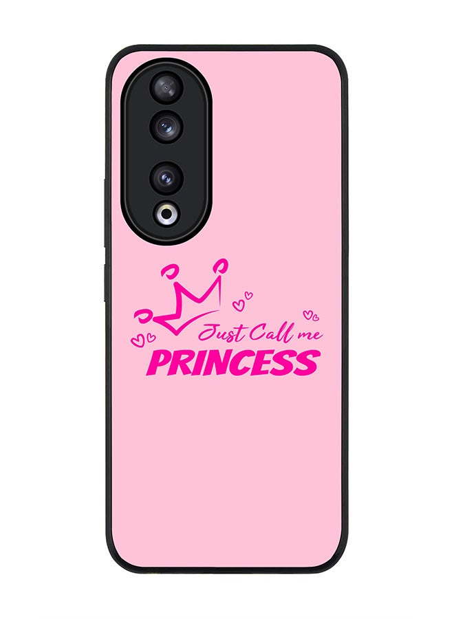 Stylizedd Rugged Black edge case for Honor 90 5G, Slim fit Soft Case Flexible Rubber Edges Anti Drop TPU Gel Thin Cover -  Just call me princess  - Image 1