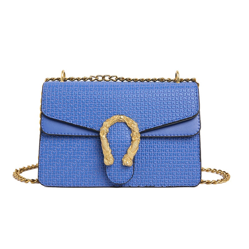 2025 Spring New Fashionable Casual Snake Shoulder Crossbody Bag Women'S Chain Bag Retro Small Square Bag - Image 1