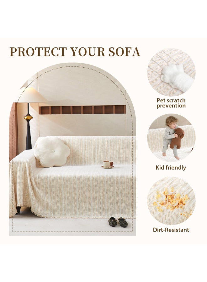 فلاي رود غطاء أريكة، بطانية أنيقة، بطانية أريكة مع شرابة، للمنزل والمكتب والسفر والتخييم (بطانية قابلة للعكس، 180 * 230 سم) - Image 2