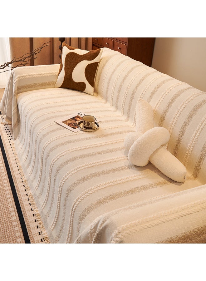 فلاي رود غطاء أريكة، بطانية أنيقة، بطانية أريكة مع شرابة، للمنزل والمكتب والسفر والتخييم (بطانية قابلة للعكس، 180 * 230 سم) - Image 1