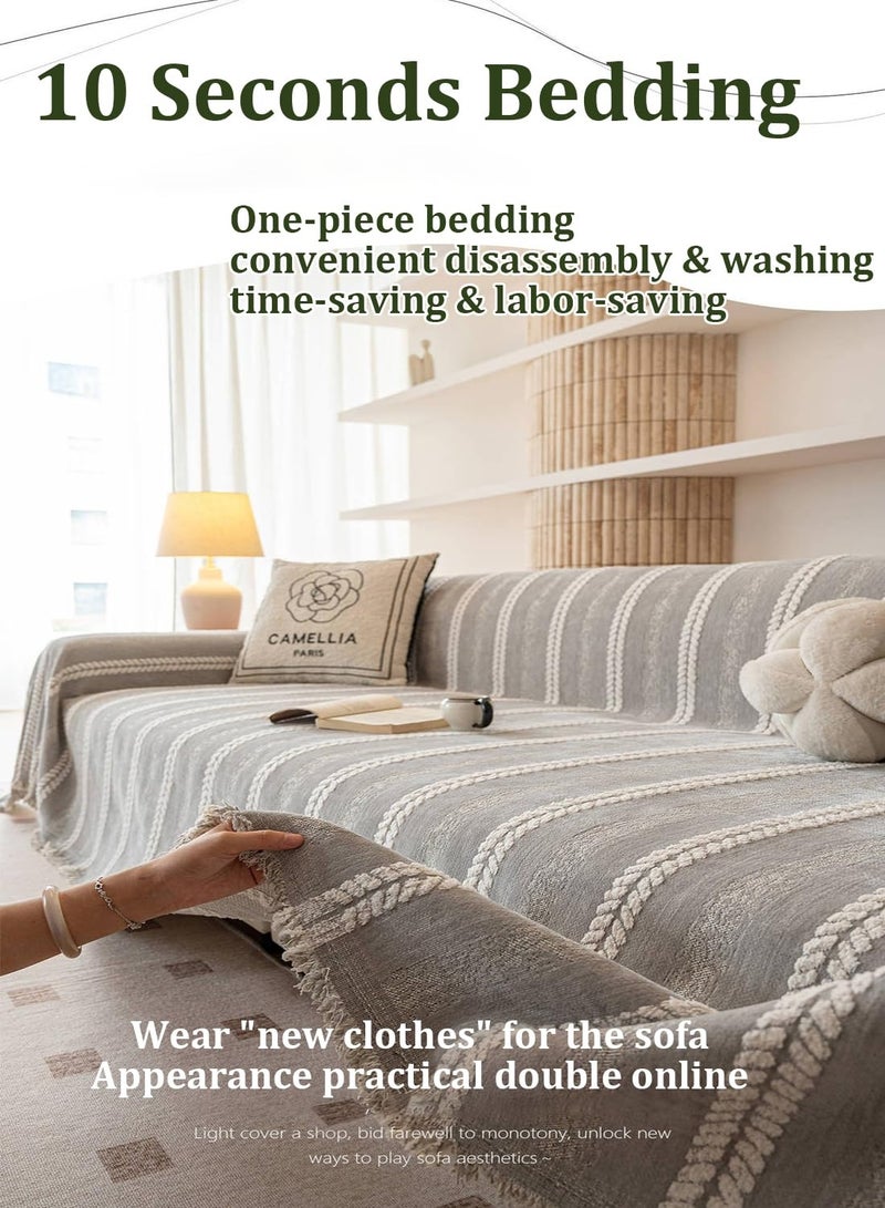 فلاي رود غطاء أريكة، بطانية أنيقة، بطانية أريكة مع شرابة، للمنزل والمكتب والسفر والتخييم (بطانية قابلة للعكس، 180 * 230 سم) - Image 4