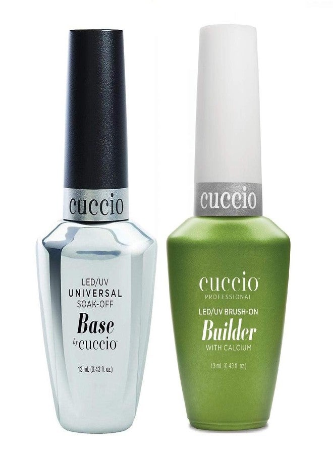 Cuccio LED/UV Universal Base Soak-Off & Brush-On Builder 0.43oz Duo Set - Image 1