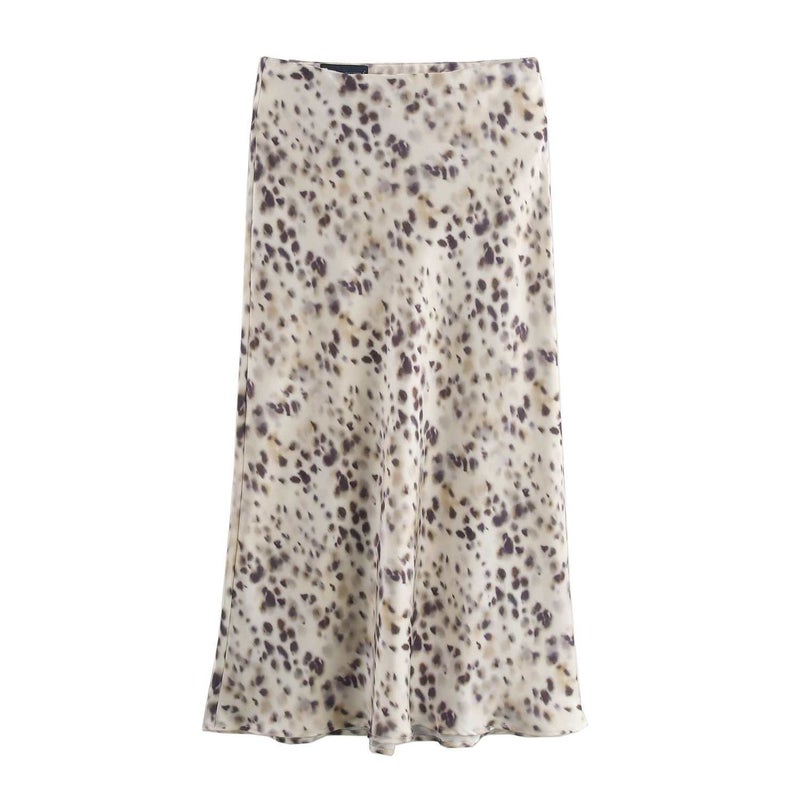 Silk Satin Multi-Color Skirt New Midi Texture Fashion Autumn Style Women'S Clothing - Image 3