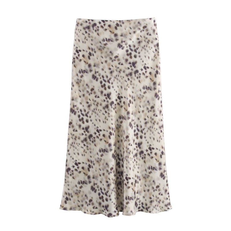 Silk Satin Multi-Color Skirt New Midi Texture Fashion Autumn Style Women'S Clothing - Image 4