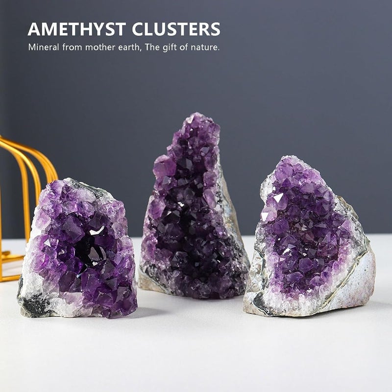jaffiust Crystal, 650-700 Gram Amethyst Geode Raw Natural Stone - Image 5