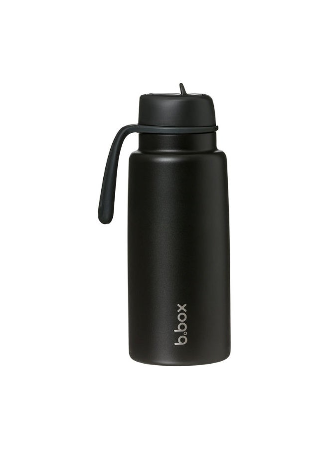 B.Box Insulated Flip Top Water Bottle with Straw | Stainless Steel | Leakproof | BPA-Free | Keeps Drinks Cold up to 46 Hours | 1L (33.8 fl oz / 34oz)-Deep Space - Image 1