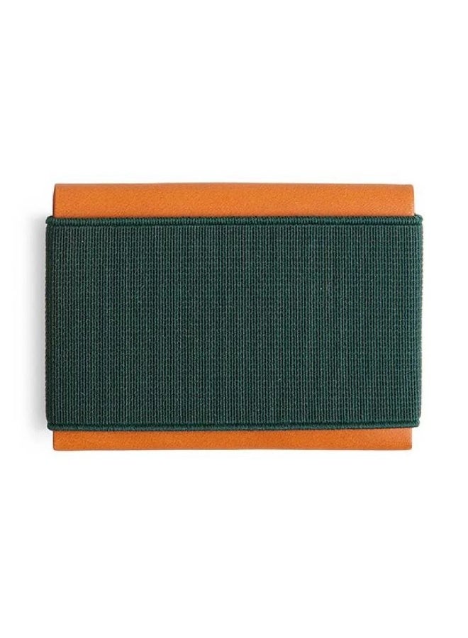 Trove The third edition card wallet in camel and green from Trove - Image 3