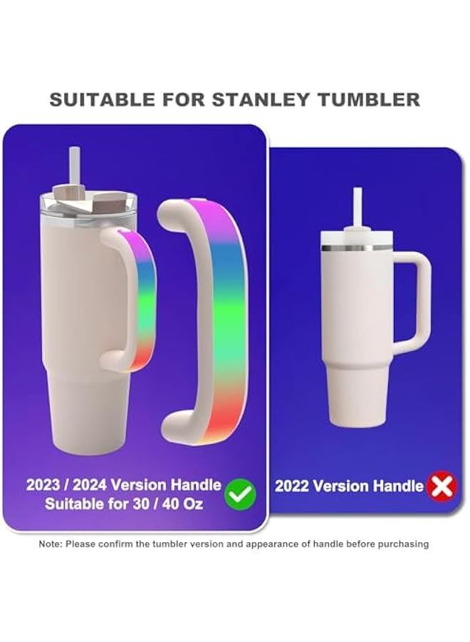 Arabest LED Light Up Handle Compatible with Stanley 40oz/30oz, Glow Tumbler Handle for Stanley Accessories Use for Outdoor, Party, Home-2pcs  - Image 2