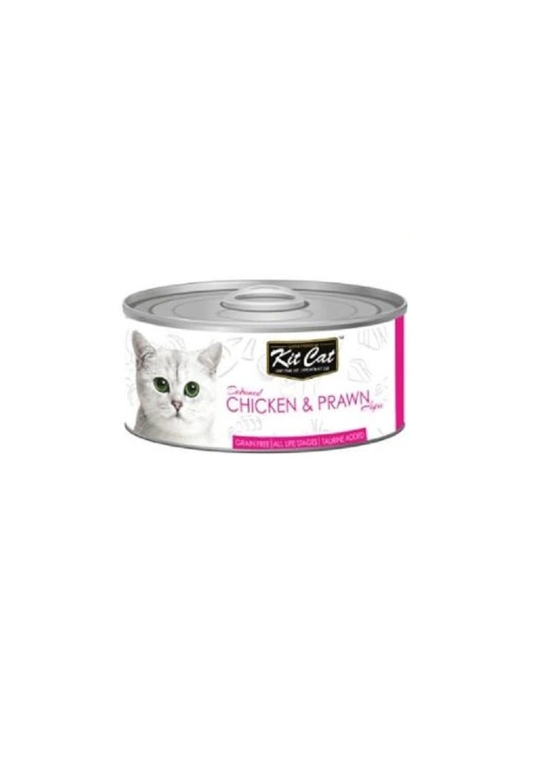 Kit Cat Grain Free Chicken & Prawn Topper Wet Cat Food - Image 3