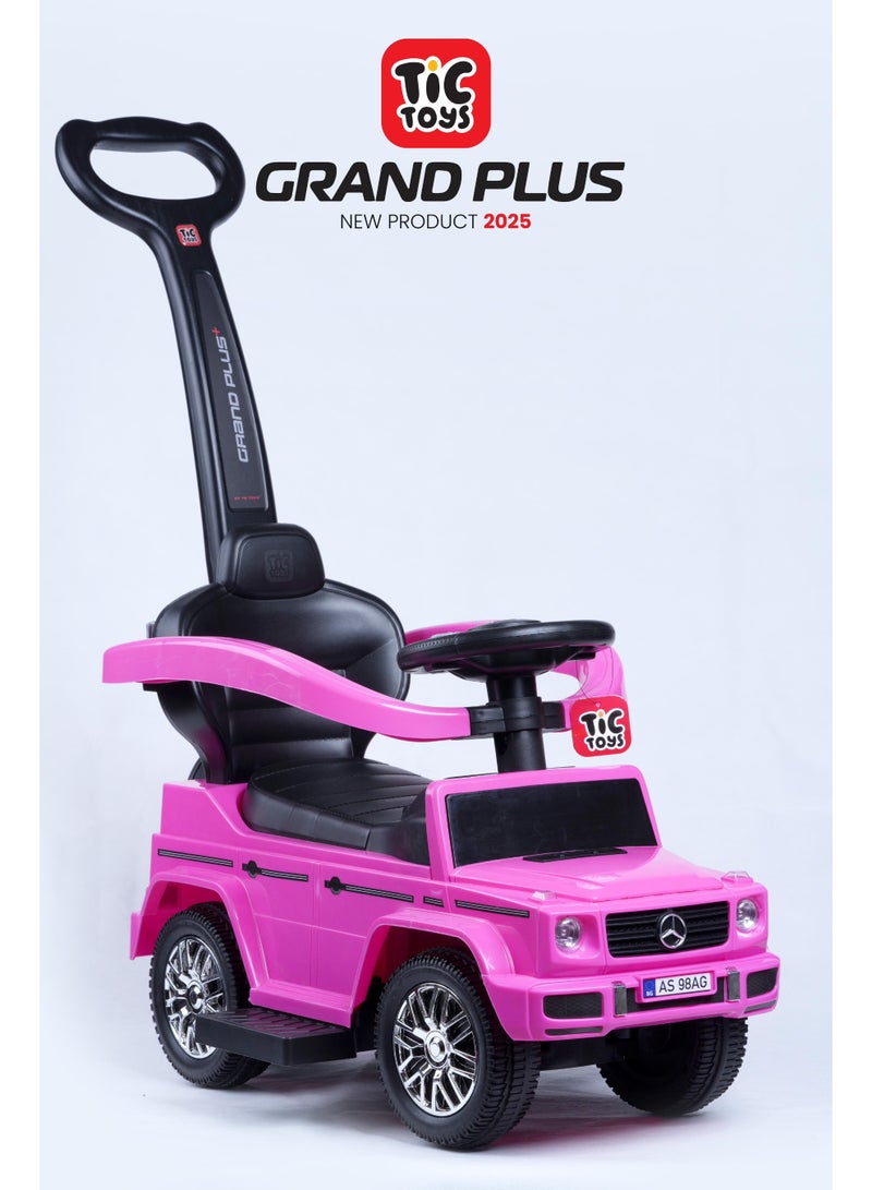 تيك تويز سيارة ركوب  للأطفال مع يد توجيه من تيك تويز - الركوب والمشي واللعب: ثلاثة أوضاع مختلفة 1-7 سنوات - Image 1