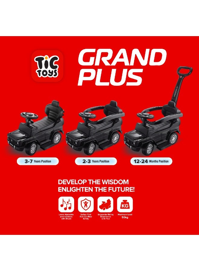 تيك تويز سيارة ركوب  للأطفال مع يد توجيه من تيك تويز - الركوب والمشي واللعب: ثلاثة أوضاع مختلفة 1-7 سنوات - Image 4