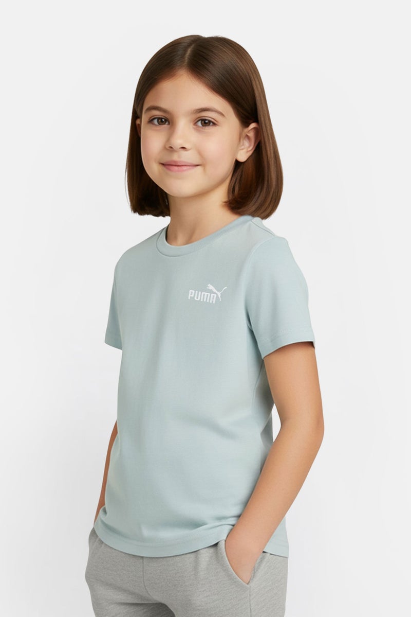 PUMA Kids Girl Sportwear Fit Short Sleeve Outdoor T-Shirt, Mint Green - Image 1
