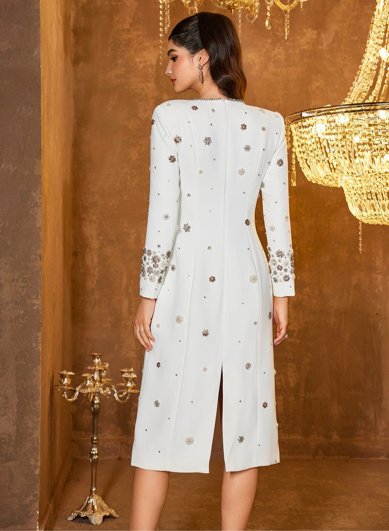 Madam Uniq Embellished Sheath Dress - Image 2