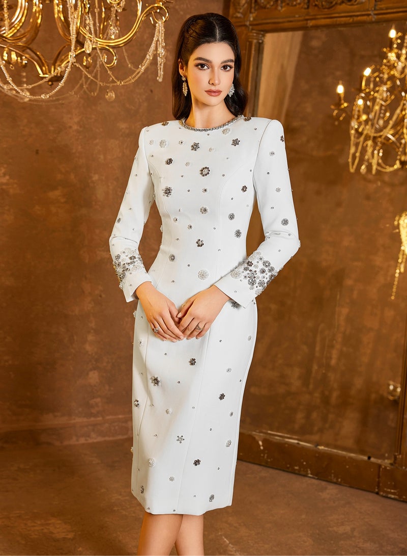 Madam Uniq Embellished Sheath Dress - Image 5