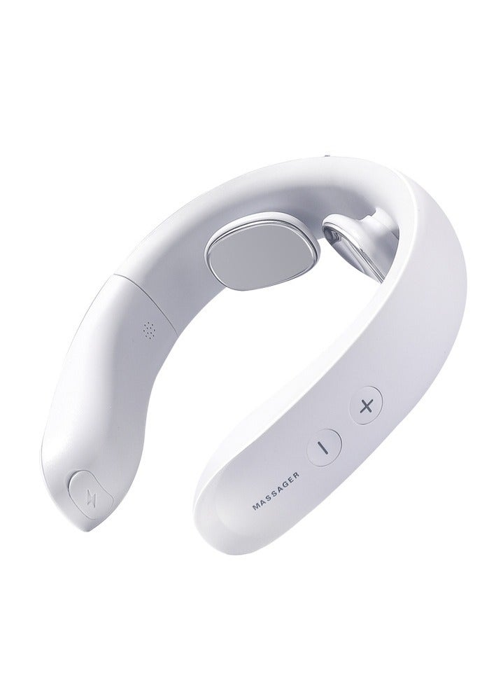 general Smart Neck Massager with Heat, Cordless Massage for Neck, Electric Pulse Massager for Pain Relief with 6 Modes 16 Levels, Remote Control, Voice Prompt, Lightweight for Office, Auto Shut Off - Image 1