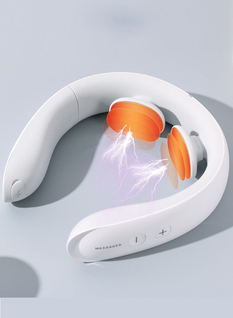 general Smart Neck Massager with Heat, Cordless Massage for Neck, Electric Pulse Massager for Pain Relief with 6 Modes 16 Levels, Remote Control, Voice Prompt, Lightweight for Office, Auto Shut Off - Image 2