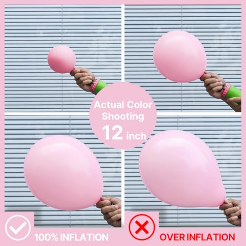 PartyWoo Light Pink Balloons 100 pcs Different Sizes of 36 18 12 10 5 Inch Pastel Baby Pale Pink Balloon Arch Kit Garland for Baby Shower Valentine's Day Princess Birthday Party Decorations Pink-Y48 - Image 3
