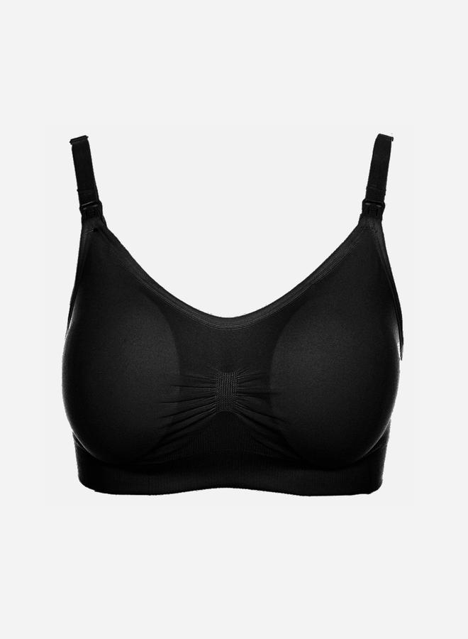 Styli Padded Seamless Maternity Breast Feeding Bra with Removable Pads - Image 1