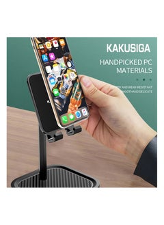 KAKUSIGA Mobile Phone Live Desktop Stand Holder-KSC-323 - Black  - Image 2