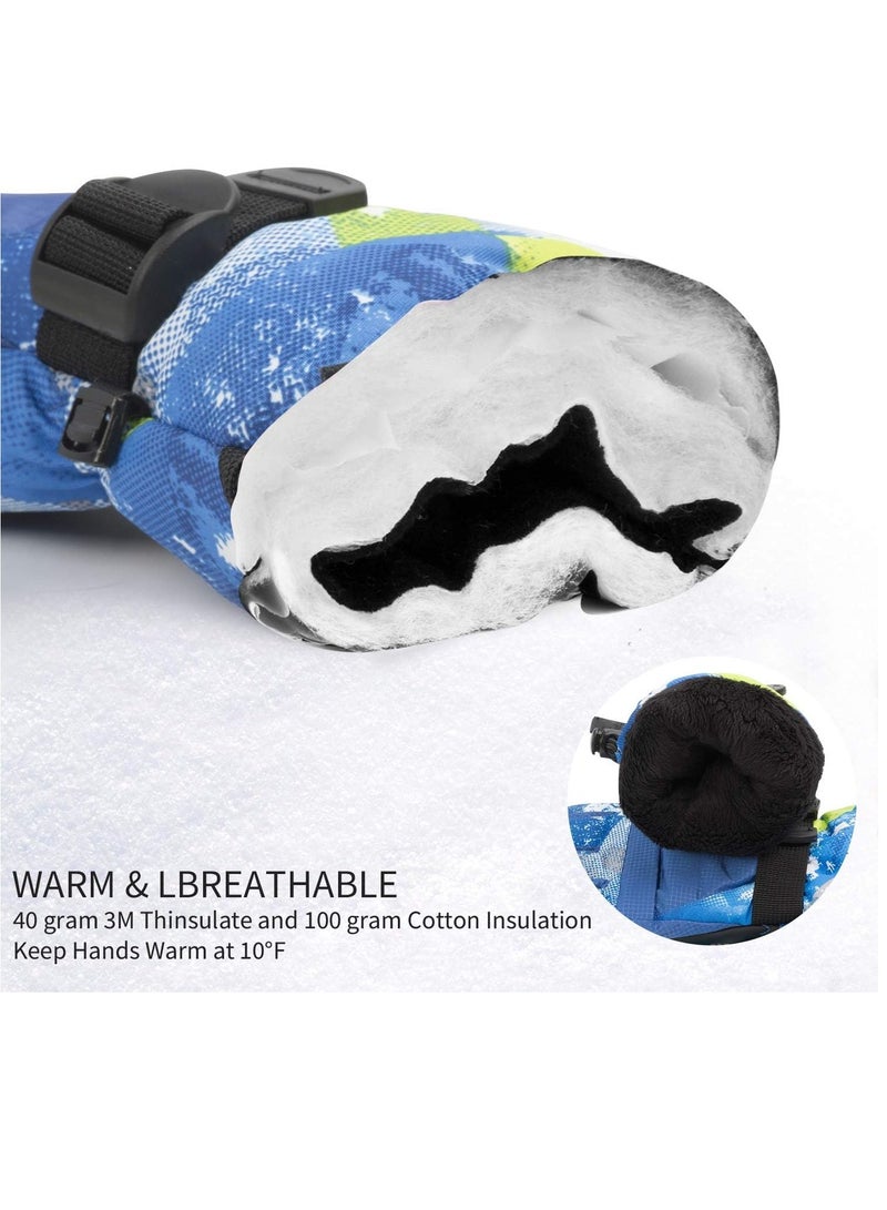 Excefore Ski Gloves, Cycling Gloves, Winter Warmest Waterproof and Breathable Snow Gloves for Mens, Touch-Screen Waterproof Winter Gloves, for Mens, Womens, Kids Skiing, Snowboarding - Image 5
