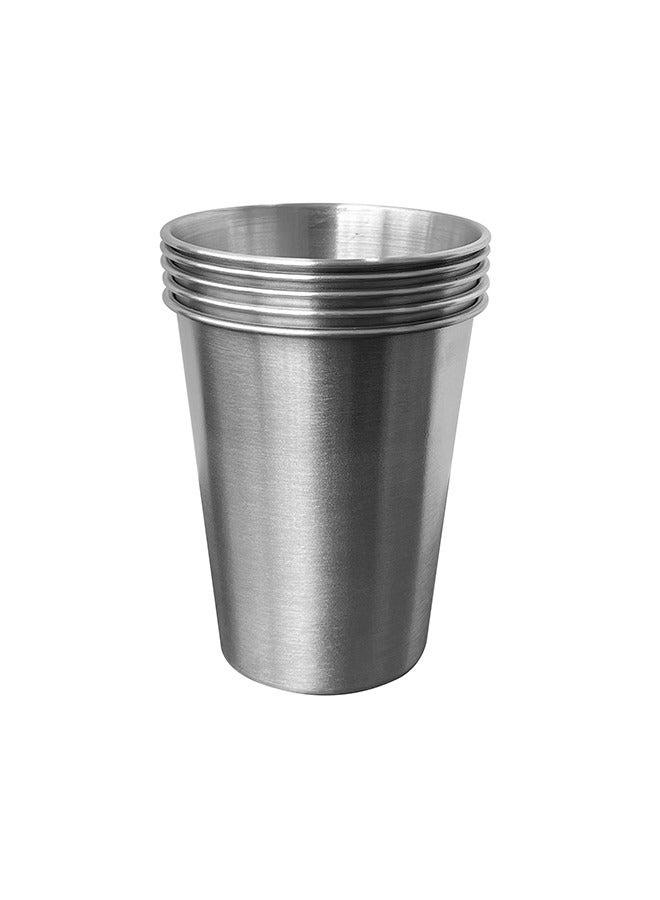 Morlife Stainless Steel Coffee Mugs 5 Pack 350ml BPA Free, Kitchen, office, Outdoor ideal for Ice Drinks/Hot Beverage - Image 1