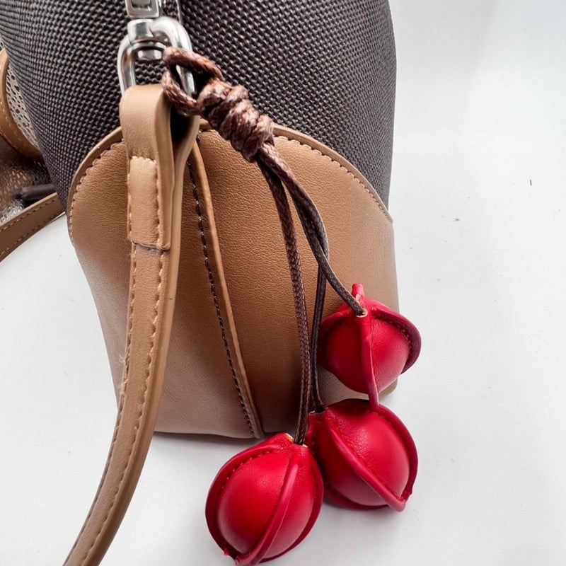 Handmade PU Fruit Key Ring - Image 2