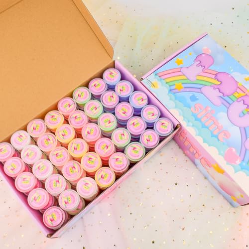 Rowecvce 120 Pack Cloud Slime Kit Mini Bulk Slimes for Kids Soft and NonSticky Slime Party Favors Goodie Bag Stuffer Valentines Gifts Classroom Exchange Prizes Stress Relief Toys for Girls Boys 812 - Image 5