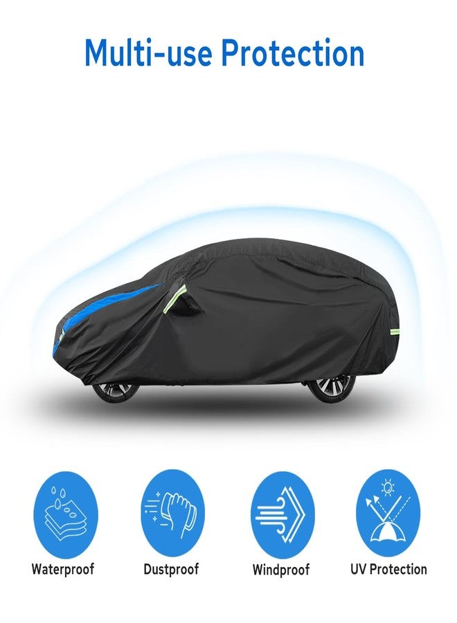 Avecrew Car Cover for Tesla Model 3 2017-2024, Custom Fit Full Exterior Cover with Charging Port and Breathable Ventilation Mesh, Waterproof All Weather Outdoor Rain Snow Sun Protection Cover - Image 4