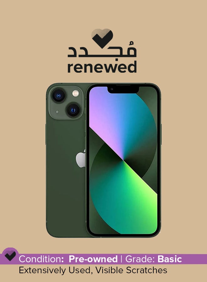 ابل  مجدد - آيفون 13 256 جيجابايت أخضر 5G مع فيس تايم - Image 1