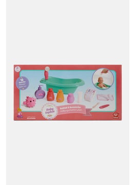 Toy School Baby Sophia Doll Bathtub And Accessories Set, Pink Combo  - Image 1