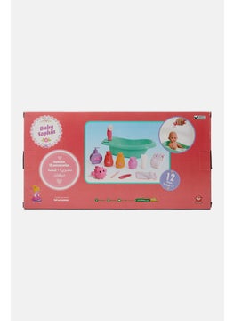 Toy School Baby Sophia Doll Bathtub And Accessories Set, Pink Combo  - Image 2