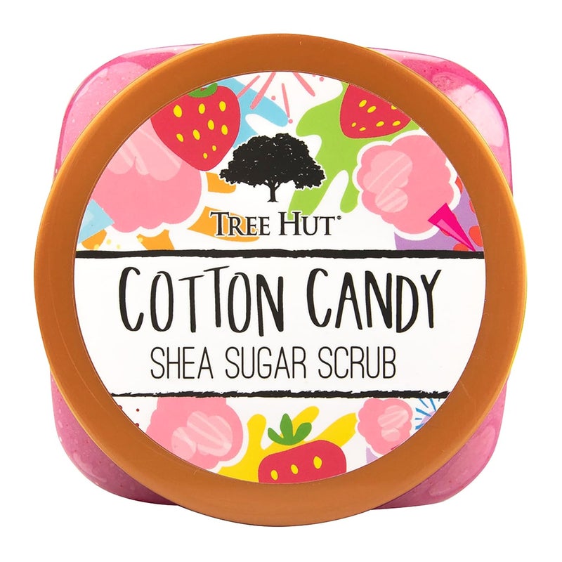 Tree Hut Tree Hut Cotton Candy Shea Sugar Scrub Exfoliating Body Scrub Removes Dead Dry Skin for a Soft Hydrated Feel Nourishing Essential Body Care 510 Gms  - Image 2