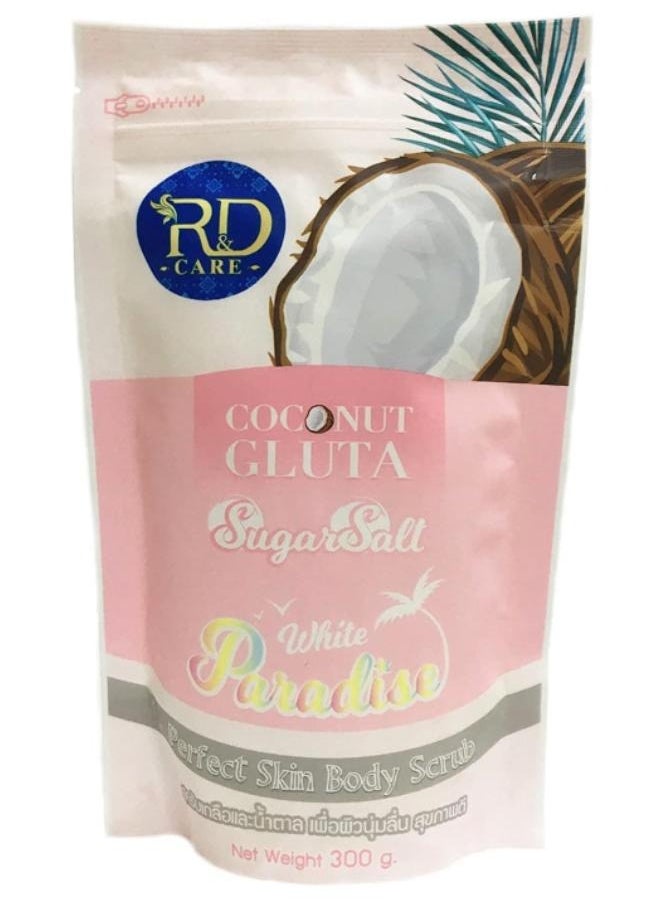 R&D - R&D Coconut Gluta Sugar Salt Body Scrub 300g - Image 1