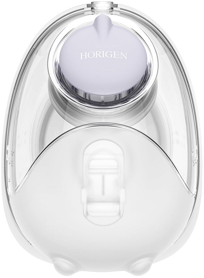 Horigen وعاء حليب هوريجن D6، مضخة ثدي قابلة للارتداء زجاجات تخزين حليب الثدي مع غطاء زجاجة متوافق، مضخة ثدي قابلة للارتداء لجمع الحليب بنفسجي 1 حزمة