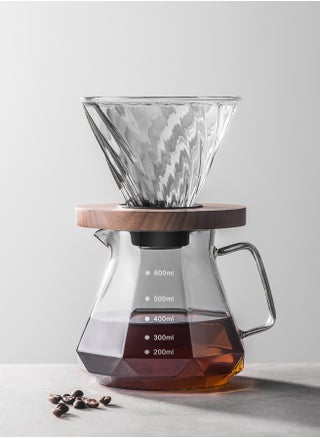 Pour Over Coffee Maker Set Clear 600ml - pzsku/ZEC9140BF242D4344EEBDZ/45/_/1701333891/bb1da47e-498b-4b54-83cc-a2b3fa5eab1c