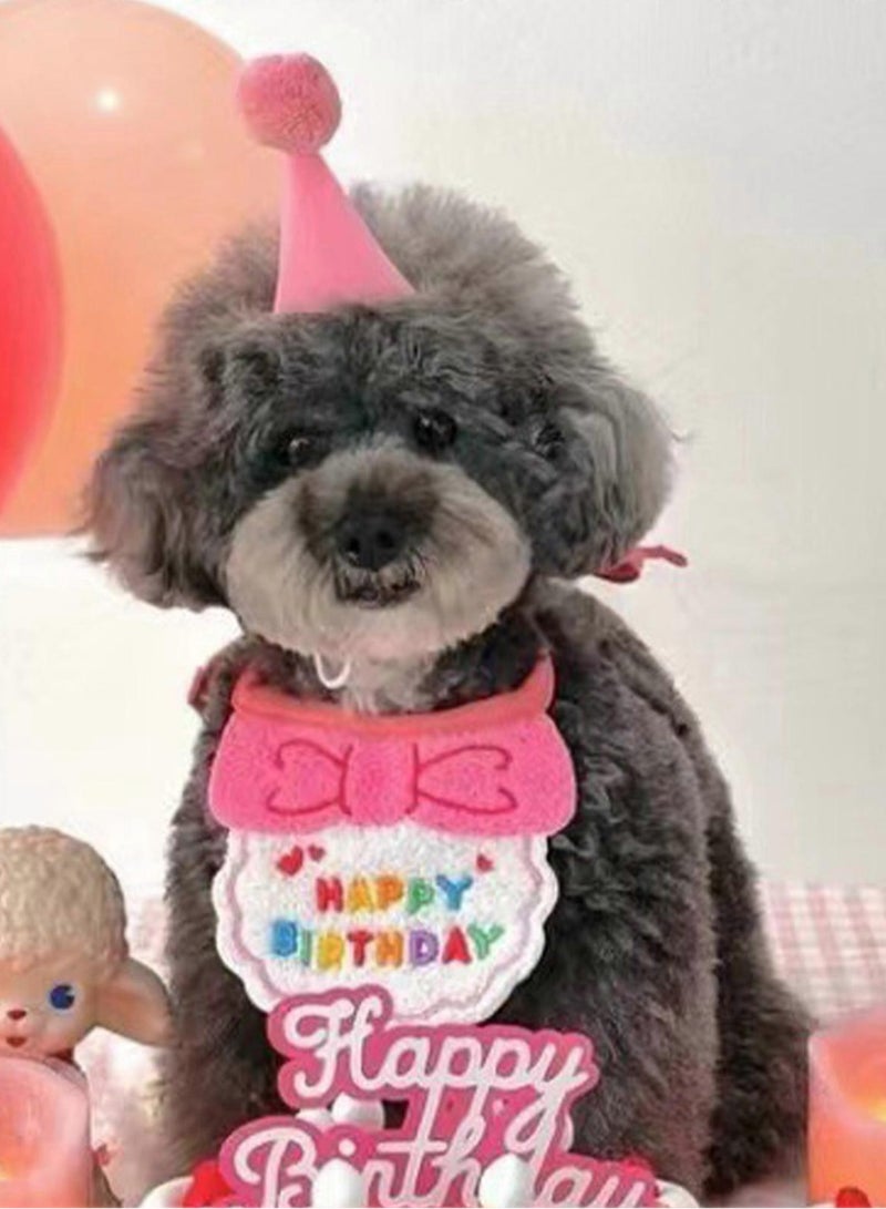 A.M 9 Sets Including 1 Year Birthday Party Candle, Hat Dog Birthday Cone Hat, Dog Or Cat Scarf, Pet Jumper for Small Dogs, Thanksgiving Bandana for Dogs And Cats, Dog Hat Yarn Mini Accessories - Image 3