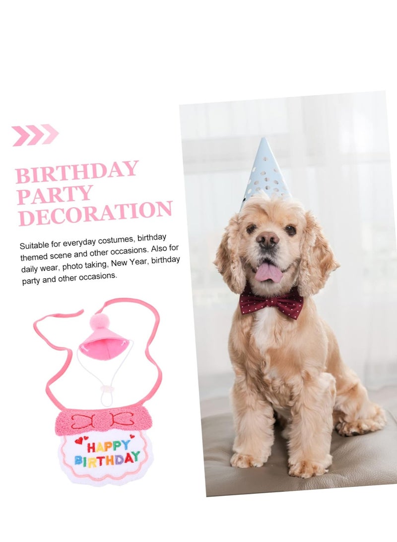 A.M 9 Sets Including 1 Year Birthday Party Candle, Hat Dog Birthday Cone Hat, Dog Or Cat Scarf, Pet Jumper for Small Dogs, Thanksgiving Bandana for Dogs And Cats, Dog Hat Yarn Mini Accessories - Image 4