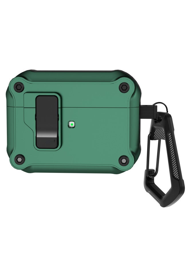 Loquat Airpodspro2 Headphone Case For Apple Airpods4 Protective Case Bluetooth Airpods4 Case-Color:Green-Applicable Model:Airpods Pro - Image 1