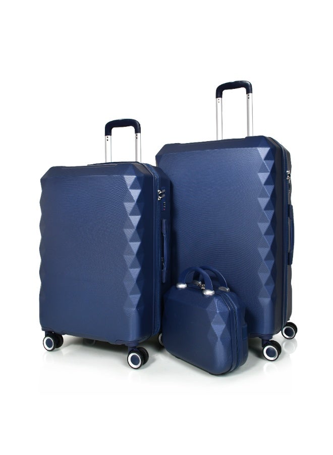 مورانو شنط سفر من مورانو للجنسين مجموعة من 5 قطع طقم حقائب سفر أزرق كحـلي مقاسات 28''-24''-20''-18''-12'' إنش - Image 4