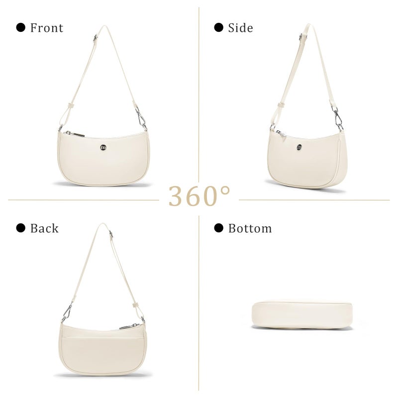MEXS Shoulder Bag for Women Handbags with Adjustable Strap Underarm Purse Mini Clutch Purses Trendy Crescent Bags 1L - Image 5