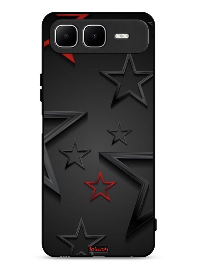 Tolwak Infinix Smart 10 Plus Protective Case Cover Stars Pattern