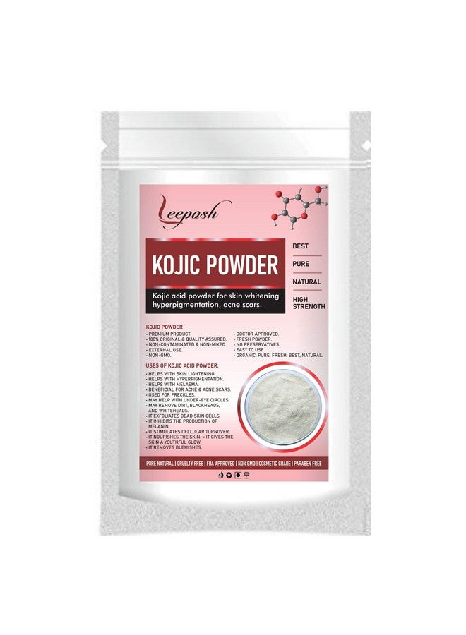 leeposh بودرة كوجيك ليبوش النقية من الدرجة التجميلية لتفتيح البشرة، التصبغات، ندبات حب الشباب والبقع الداكنة - سيرومات، كريمات، صابون، أقنعة (كوجيك) 50 جرام