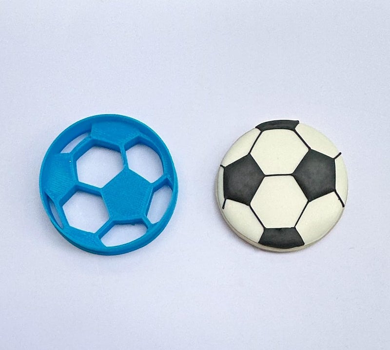 Heart's Treasure SOCCER BALL COOKIE CUTTERS WITH JERSEY American Soccer Football Sport Small Large Balls With Jersey Uniform T-Shirt Made In USA Cookie Cutters (3 Pack)  - Image 5