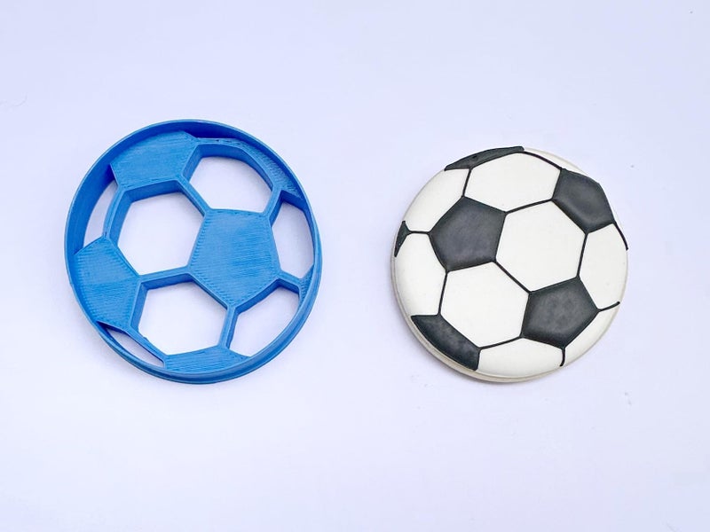 Heart's Treasure SOCCER BALL COOKIE CUTTERS WITH JERSEY American Soccer Football Sport Small Large Balls With Jersey Uniform T-Shirt Made In USA Cookie Cutters (3 Pack)  - Image 4