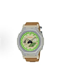 CASIO octagonal sports waterproof and shockproof watch GA-2100   green brown  - Image 1