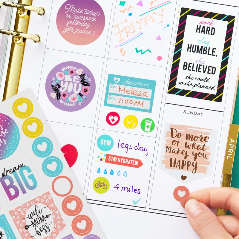 Avery Mom Planner Stickers Variety Pack, 30 Sheets, 1,682 Stickers for Your Planner, Journal or Calendar (6780) - Image 5