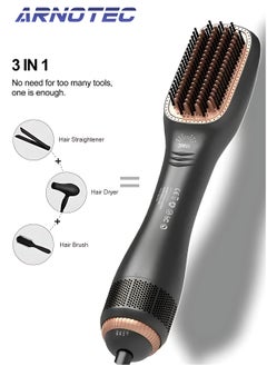 ARNOTEC Hair Dryer Brush Straighteners，One Step Hair Dryer and Styler Volumizer with Negative Ion for Reducing Frizz and Static  - Image 1