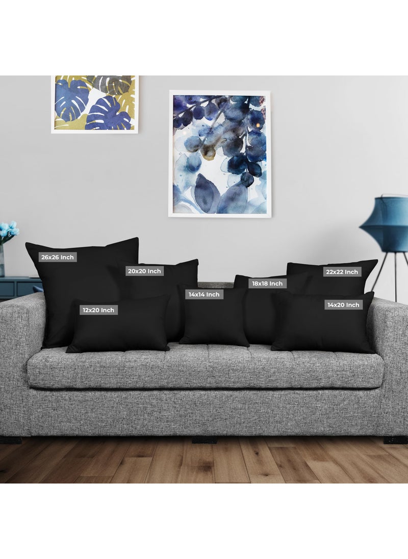 Utopia Bedding Utopia Bedding Throw Pillows Insert (Pack of 2  Black) - 12 x 20 Inches Bed and Couch Pillows - Indoor Decorative Pillows  - Image 2