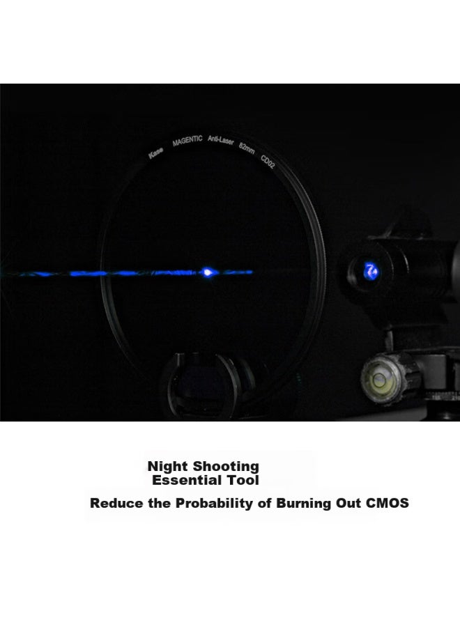 Kase 72Mm Magnesium Filter, Anti-Laser Filter, Cmos Protection Filter, For Concerts, Nightclubs, Gatherings, Stage Lighting, Night Scene Photography - Image 4